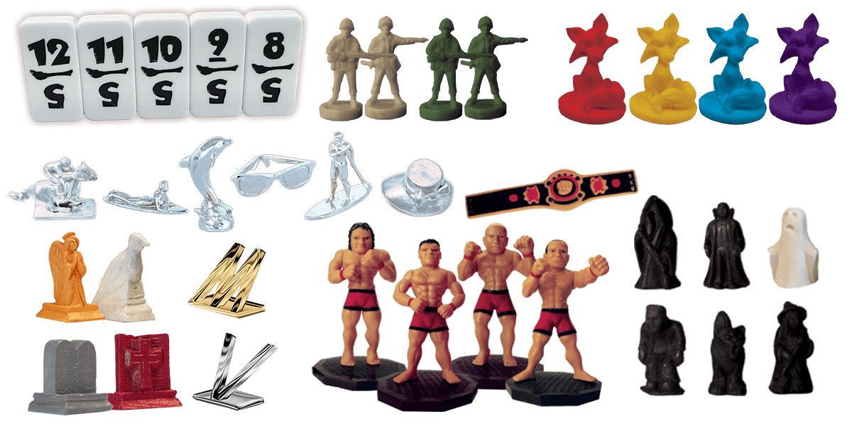 Custom Tooled Game Pieces: Metal, Pewter, Zinc, Plastic, Acrylic, Customs Pieces